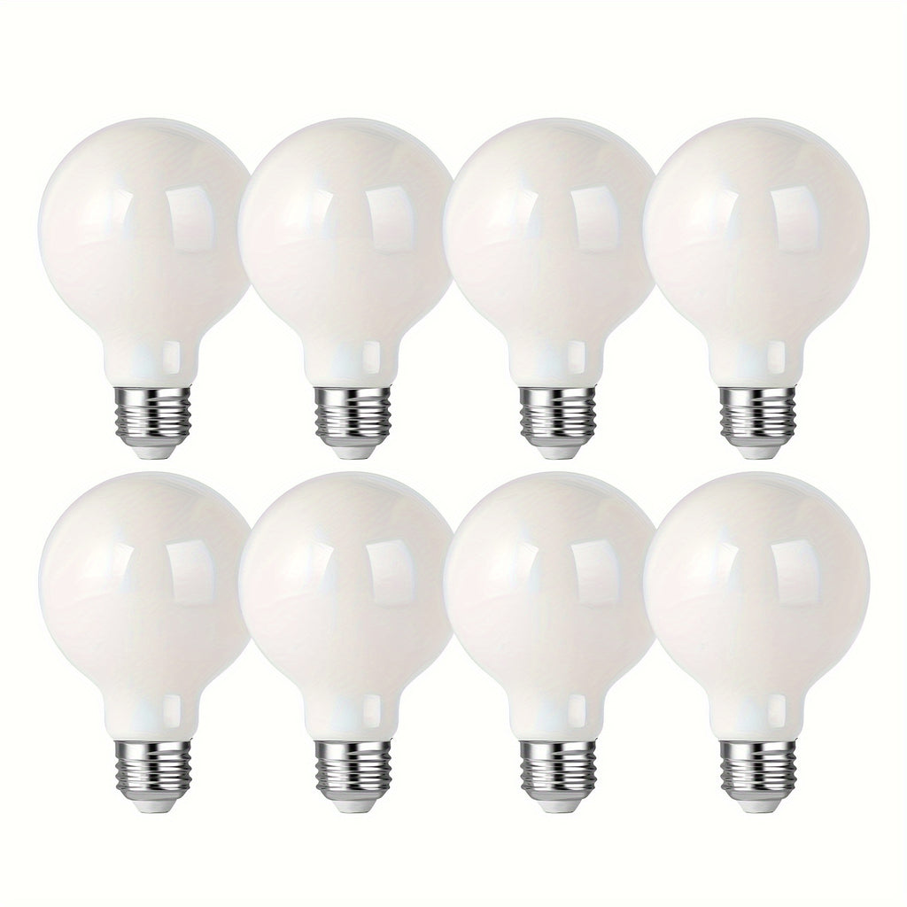 G25 Globe Light Bulbs 60 Watt, Dimmable E26 led Light Bulb, Decorative Vanity Lights LED Bulbs, 5000K Daylight, 700LM, 8Pack