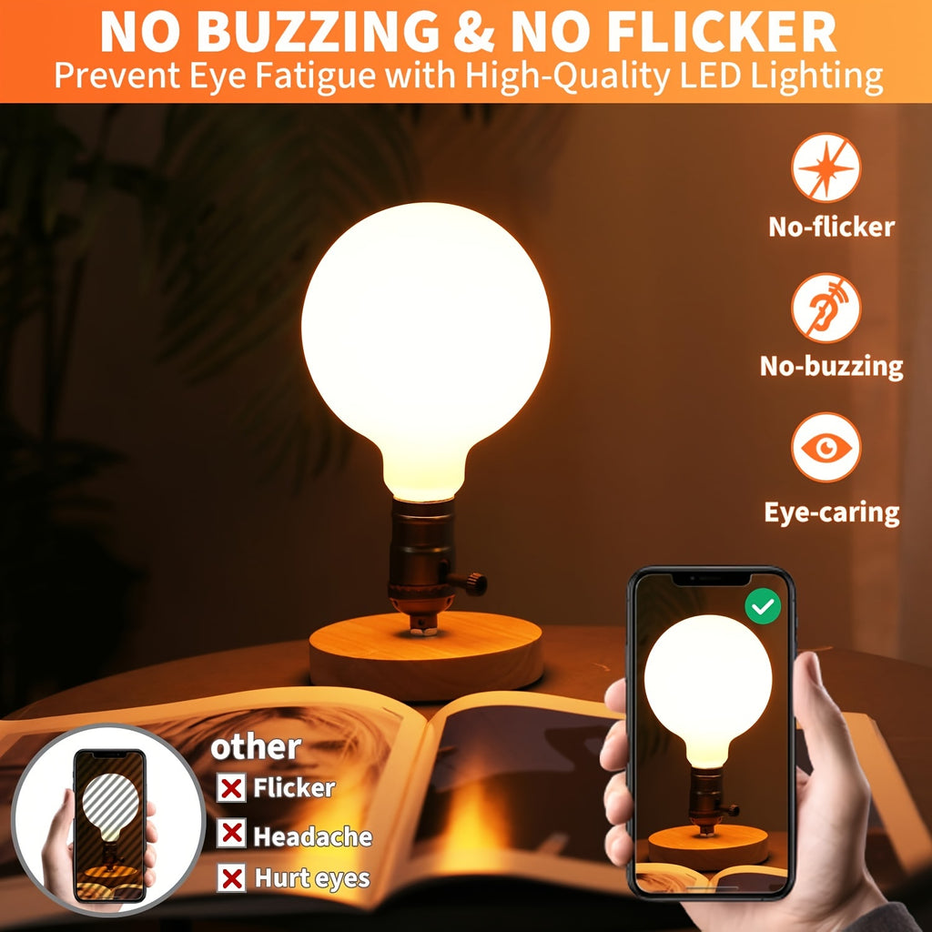 G25 Globe Light Bulbs 60 Watt, Dimmable E26 led Light Bulb, Decorative Vanity Lights LED Bulbs, 5000K Daylight, 700LM, 8Pack