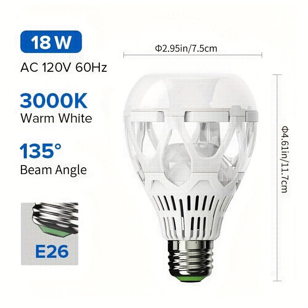 SANSI 18W (150 Watt Equivalent) LED Light Bulbs, A21 LED Bulbs, Bright 2500 Lumens Light Bulbs, E26 Base, Non-Dimmable, 4pcs
