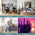 GE LED A21 LED Light Bulb, Indoor Color Changing Wireless Blutooth Speaker Light with Remote, 9W, Multicolor and Soft White 1 Pack