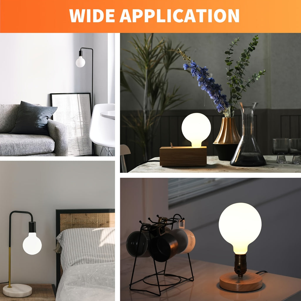 G25 Globe Light Bulbs 60 Watt, Dimmable E26 led Light Bulb, Decorative Vanity Lights LED Bulbs, 5000K Daylight, 700LM, 8Pack